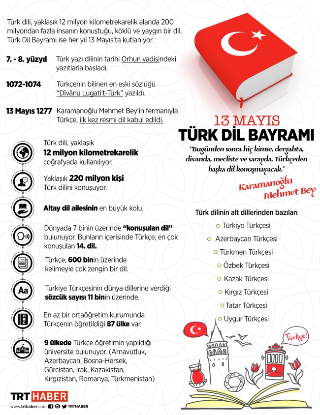 turkcenin resmi dil ilan edilmesinin 742 yili son dakika haberleri