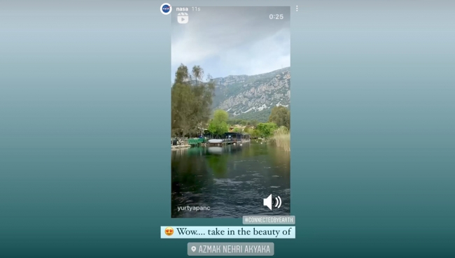 NASA'dan Azmak Deresi paylaşımı