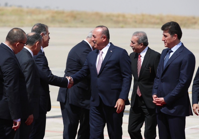 Çavuşoğlu IKBY'nin yeni Başkanı Neçirvan Barzani ile görüştü
