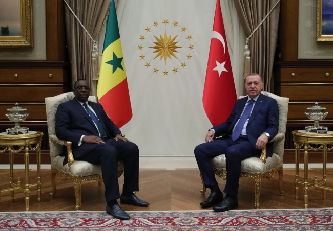 Cumhurbaşkanı Erdoğan Senegal Cumhurbaşkanı Sall ile bir araya geldi