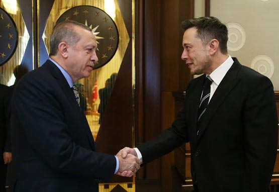Cumhurbaşkanı Erdoğan, Elon Musk'ı kabul etti
