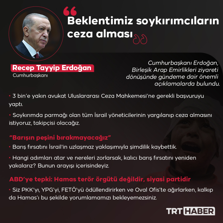 Erdoğan: UCM'nin bu soykırıma ceza vermesi için elimizden geleni yapacağız