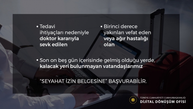 Seyahat izin belgesi… Şehirler arası yolculuk yasak mı? Özel araçlarla şehirler arası seyahat…