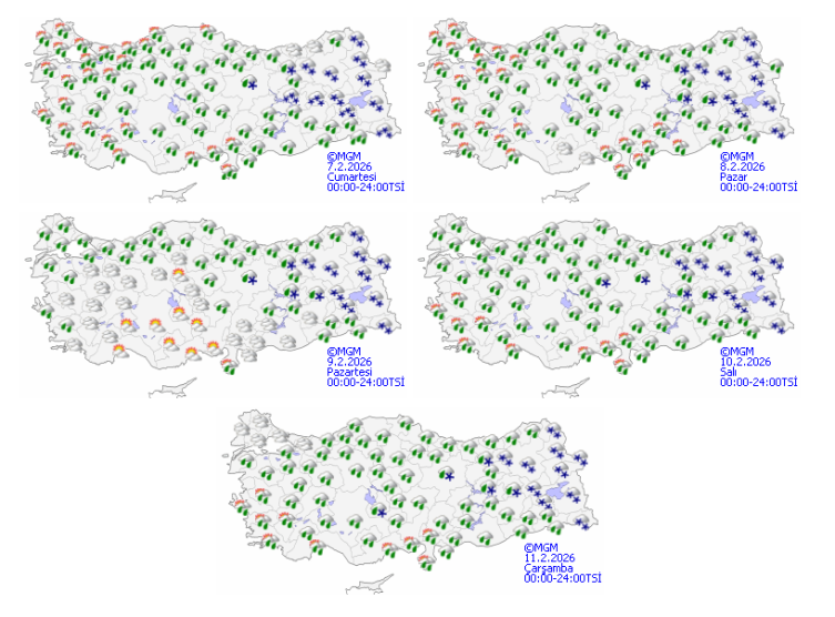 Yurdun batısında yağmur, doğusunda kar yağışı etkili olacak