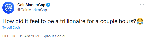 Kripto platformundaki hata kullanıcılarını kısa süreli trilyoner yaptı