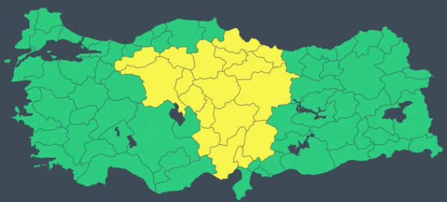 تحذير "أصفر" لـ 18 مقاطعة: احذر من هطول الأمطار الغزيرة
