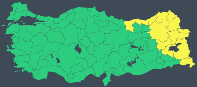 تحذير "أصفر" لـ13 مقاطعة: احذر من العواصف والأمطار