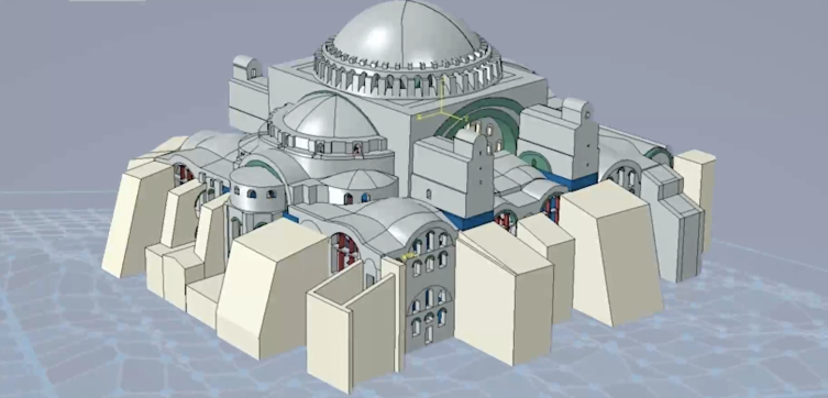 Ayasofya'n�n dijital ikizi ��kar�ld�, y�k�l�rsa yeniden yap�labilecek