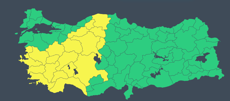 Meteoroloji'den 19 il için 'sarı' kodlu uyarı