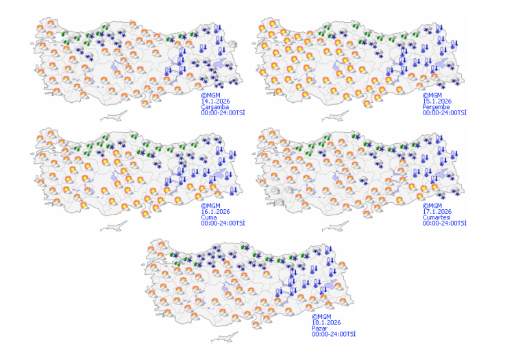 Yurt genelinde sıcaklıklar artacak