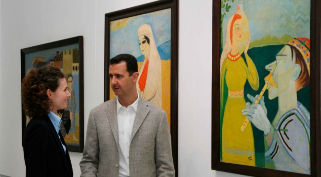 Beşar Esed ve eşi Esma Esed Şam Ulusal Müzesinde (2008). Fotoğraf: Reuters/Arşiv