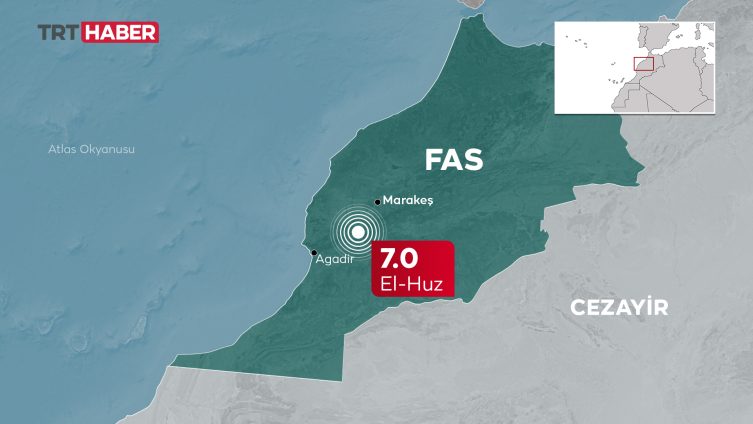 Fas'ta 7 büyüklüğünde deprem: 1037 kişi hayatını kaybetti