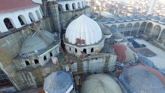 Çamlıca Camii'nde çalışmalar sürüyor