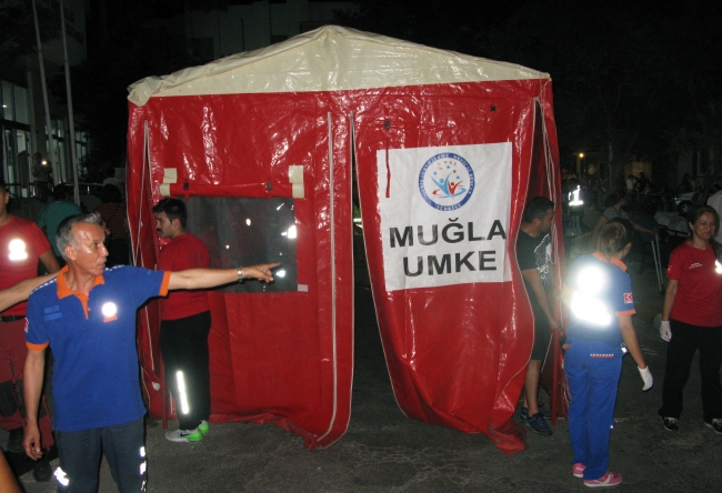 Muğla genelinde depremin ardından kriz merkezi oluşturuldu