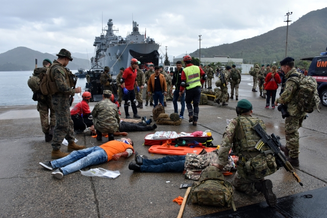 Doğu Akdeniz-2017 Davet Tatbikatı yapılıyor