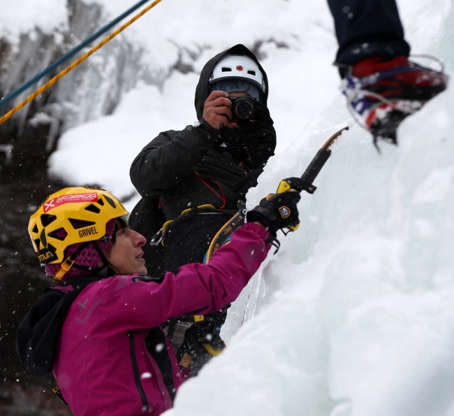 15 ülkeden Erzurum'a buz tırmanışı için geldiler