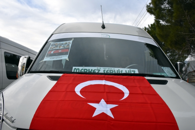 Muğla'da Zeytin Dalı Harekatı'na destek konvoyu