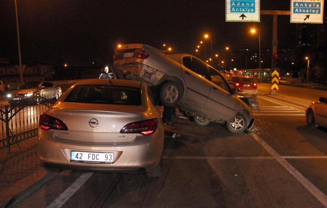 Konya'da zincirleme trafik kazası