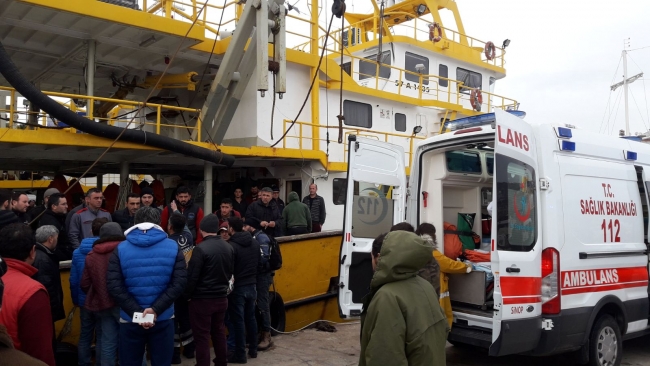 Sinop'ta kuru yük gemisinde patlama