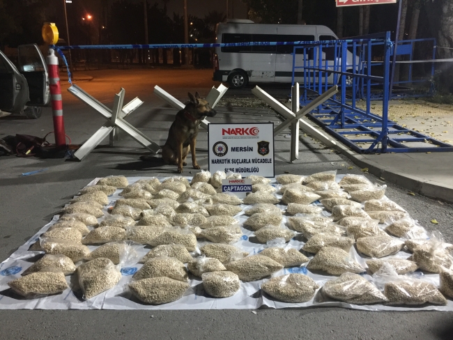 Mersin'de uyuşturucu operasyonu: 528 bin hap bulundu