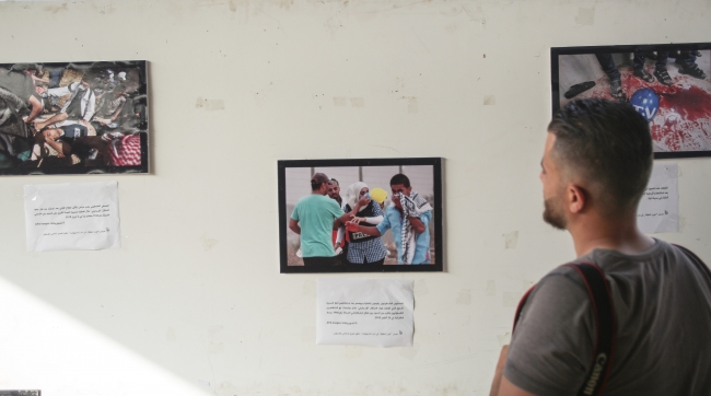 İsrail'in gazetecilere yönelik ihlalleri Gazze'de sergilendi