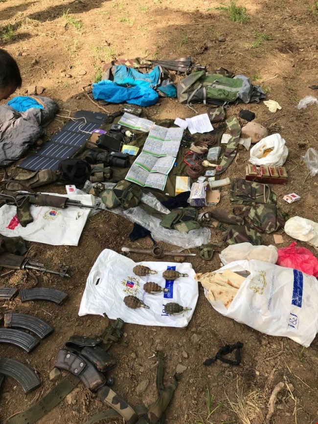 Hakkari'de PKK operasyonunda çok sayıda mühimmat bulundu