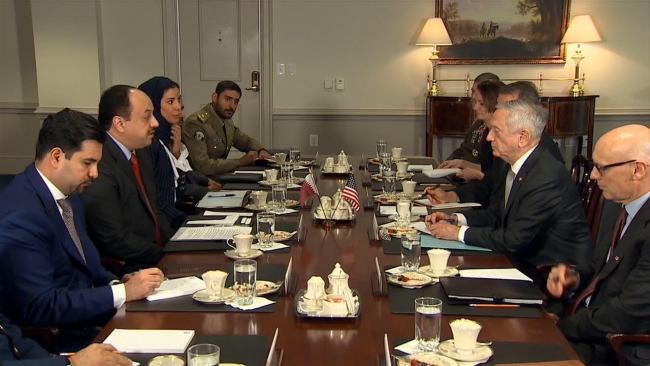 ABD Savunma Bakanı Mattis Katarlı mevkidaşı Attiye ile görüştü