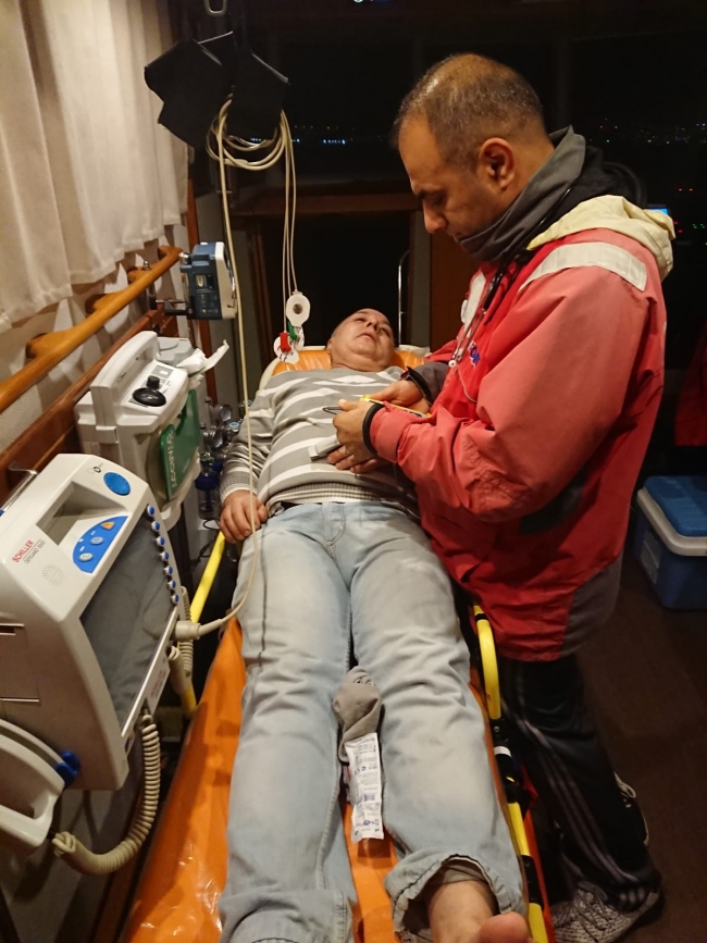 Sahil Güvenlik'ten tıbbi tahliye faaliyeti