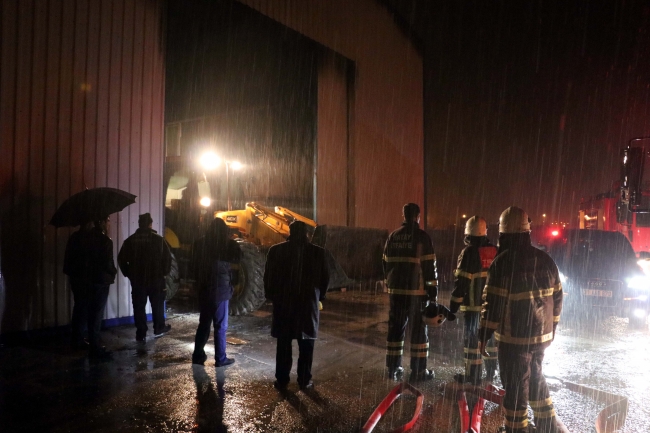 Hatay'da fabrika yangını