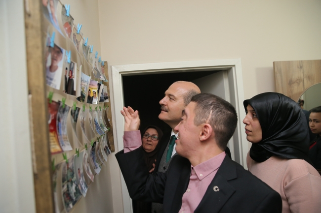 Bakan Soylu'dan 15 Temmuz şehidinin ailesine ziyaret