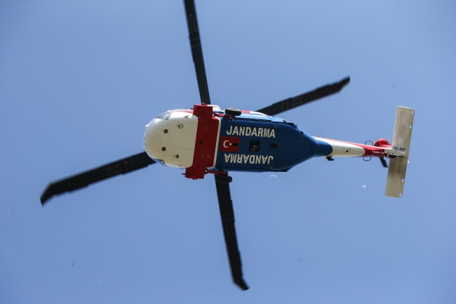 İstanbul'da helikopterle trafik denetimi