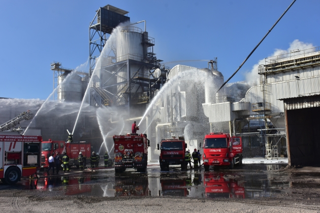 Gaziantep'te fabrika yangını