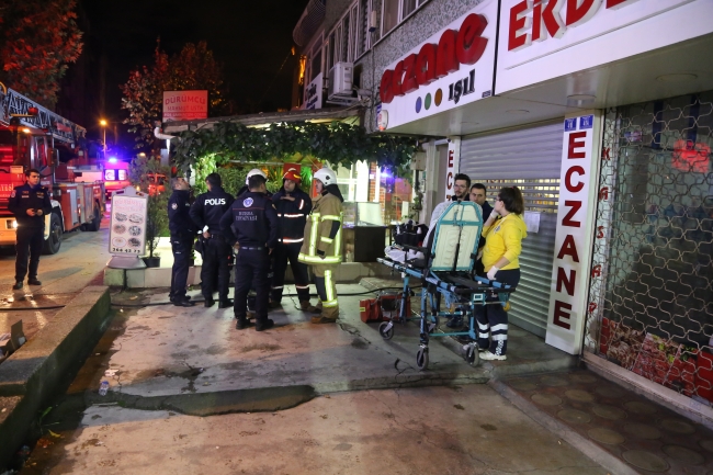 Bursa'da iş yeri yangını