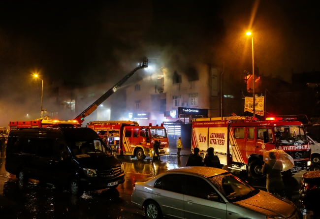 Güngören'de tekstil atölyesinde yangın