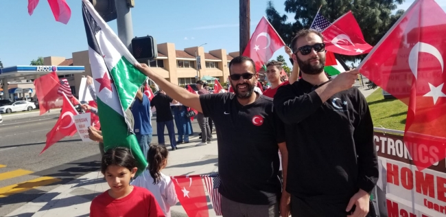 ABD'de İdlib'deki Mehmetçiğe destek gösterisi