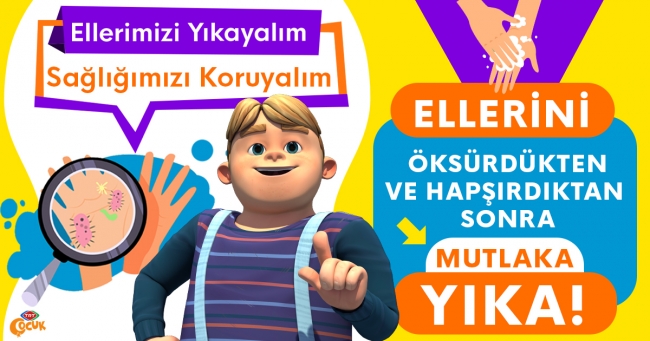 TRT Çocuk'tan temizlik ve hijyen vurgusu