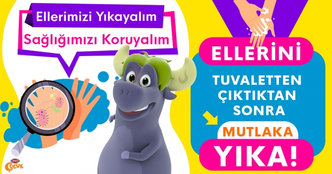 TRT Çocuk'tan temizlik ve hijyen vurgusu