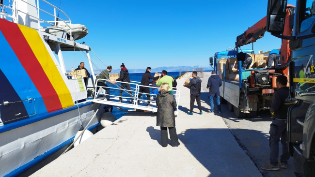 Yunanistan'ın Rodos Adası'ndan depremzedeler için yardım geldi