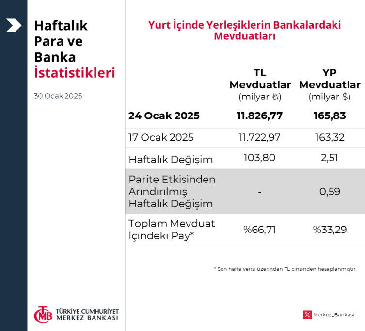 Merkez Bankası rezervlerinde yeni rekor