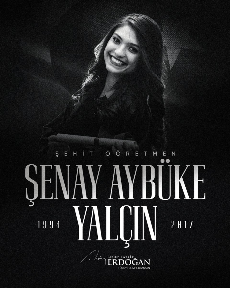 Cumhurbaşkanı Erdoğan, şehit öğretmen Aybüke Yalçın'ı andı
