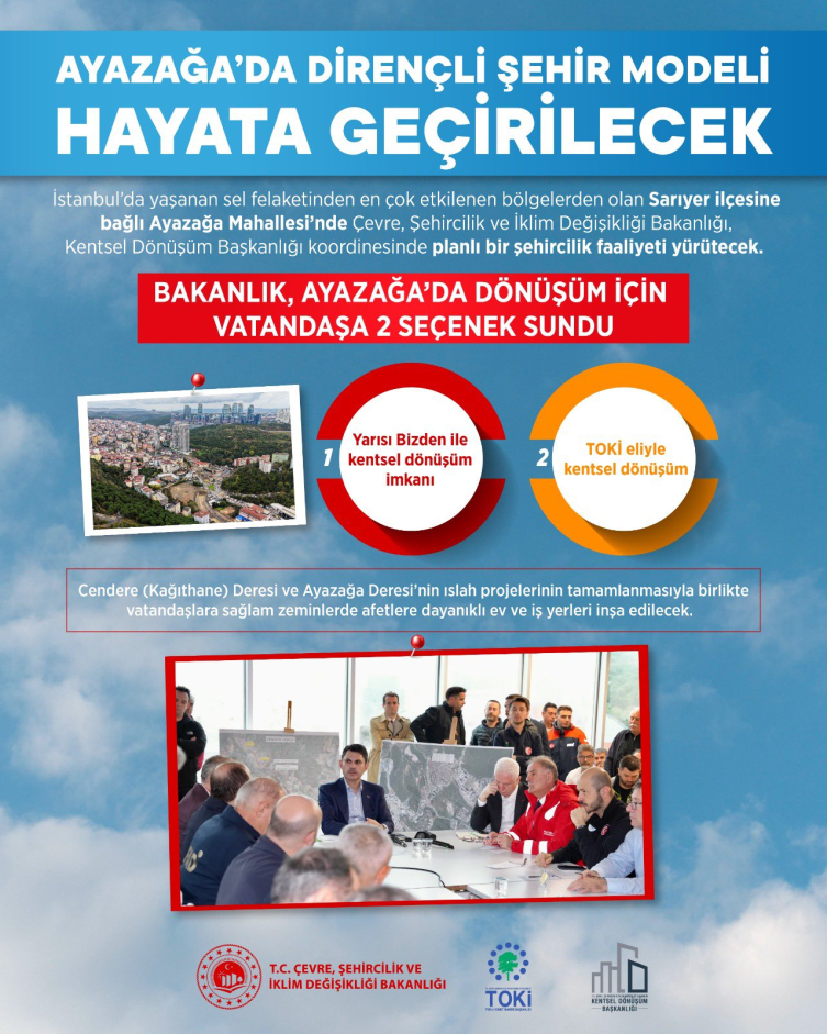 Ayazağa'da dirençli şehir modeli hayata geçirilecek