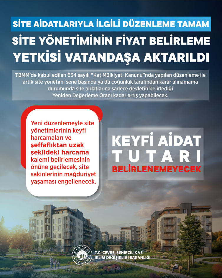Site yönetiminin fiyat belirleme yetkisi vatandaşa aktarıldı