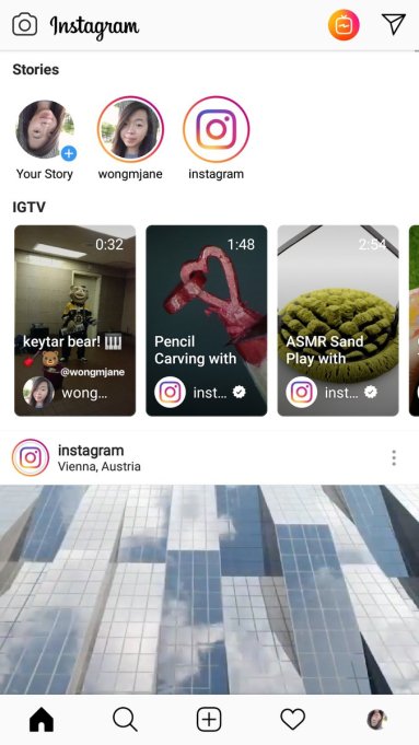 Instagram IGTV içeriklerini haber kaynağına taşıyor