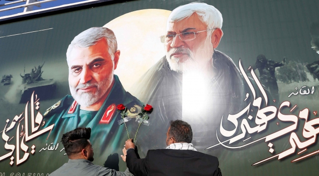İranlı General Kasım Süleymani ile Haşdi Şabi Heyeti Başkan Yardımcısı Ebu Mehdi El Mühendis. Fotoğraf: Reuters