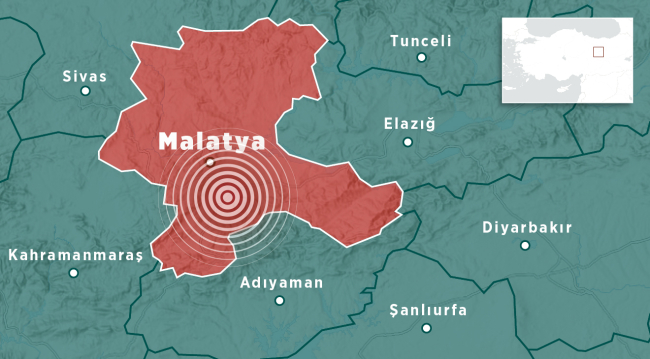 Malatya'da 5,6 büyüklüğünde deprem: Yaralılar var