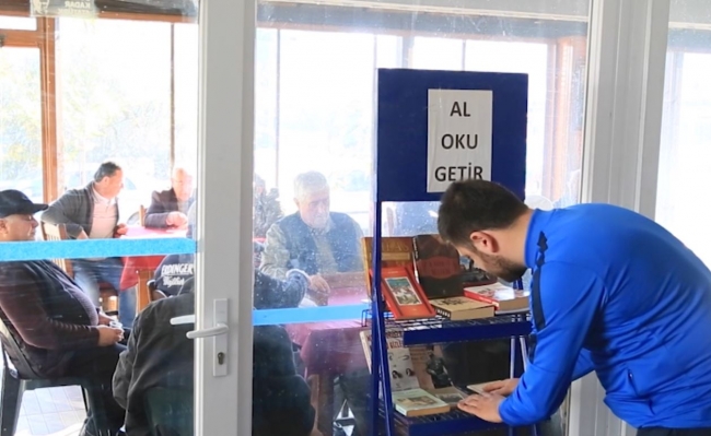 Milaslı berberin tek başına başlattığı kütüphane seferberliği