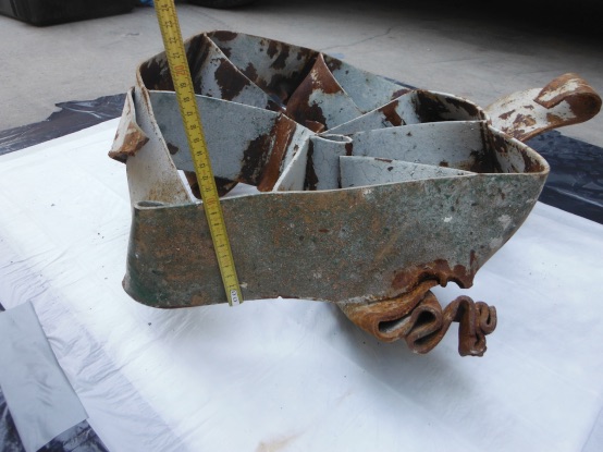 Kimyasal Silahların Yasaklanması Örgütü’nün bulduğu kimyasal silah parçaları. Fotoğraf: Bellingcat