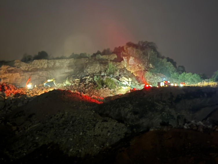 Ordu'da taş ocağı şantiyesinde göçük