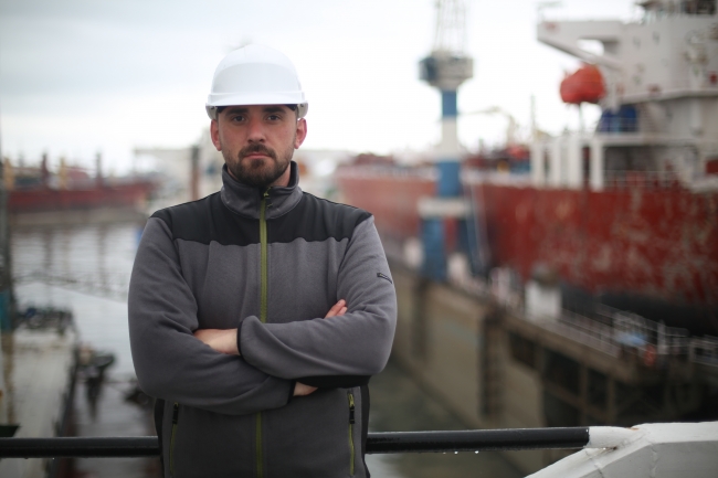 Gemi Mühendisi Fikri Taha Mete. Foto: Serhan Sevin - TRT Haber