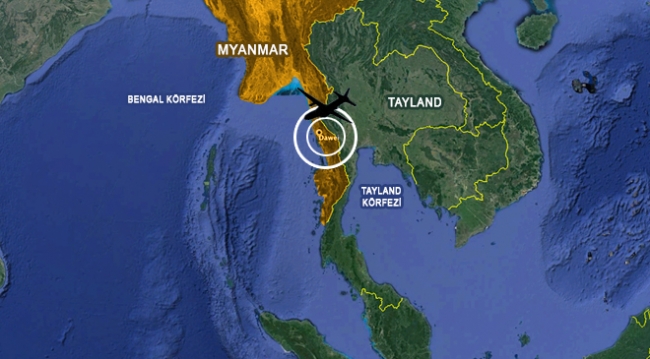 Myanmar'da askeri uçak kayboldu